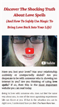 Mobile Screenshot of instantlovespell.com