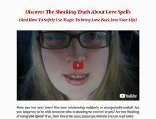 Tablet Screenshot of instantlovespell.com